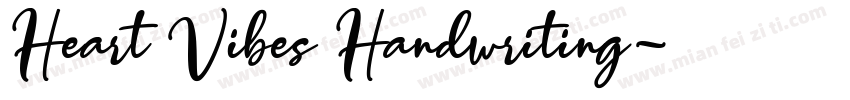 Heart Vibes Handwriting字体转换